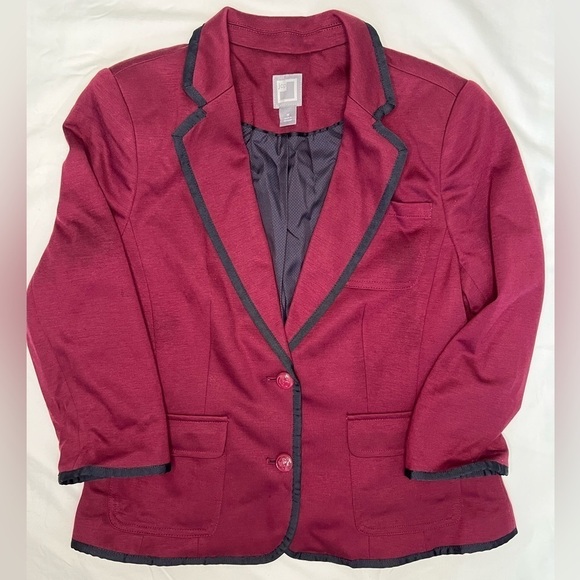 JCP Maroon and Black Blazer - Picture 7 of 9